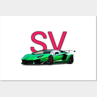 Lamborghini Aventador SV Posters and Art